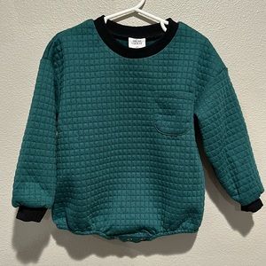 Orcas Lucille quilted sweater romper size: 2T